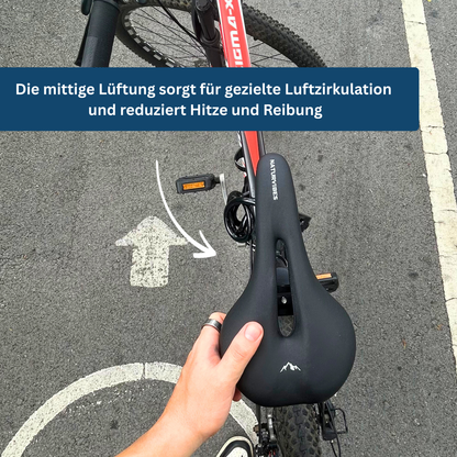 Ergonomic cycling seat with pressure relief channel, enhancing bicycle comfort for all riders
