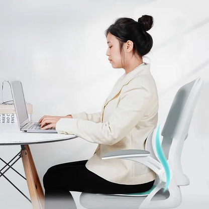 Unisex ergonomic lumbar cushion for car seats and office chairs, offering versatile back support and chronic pain relief.