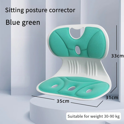 Black ergonomic lumbar back support cushion for office chair & car seat, enhancing posture and delivering essential pain relief.