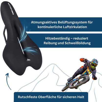 Sport bike saddle cushion, unisex, highly durable, designed for enhanced cycling performance and comfort