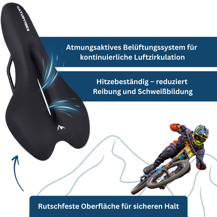 Sport bike saddle cushion, unisex, highly durable, designed for enhanced cycling performance and comfort