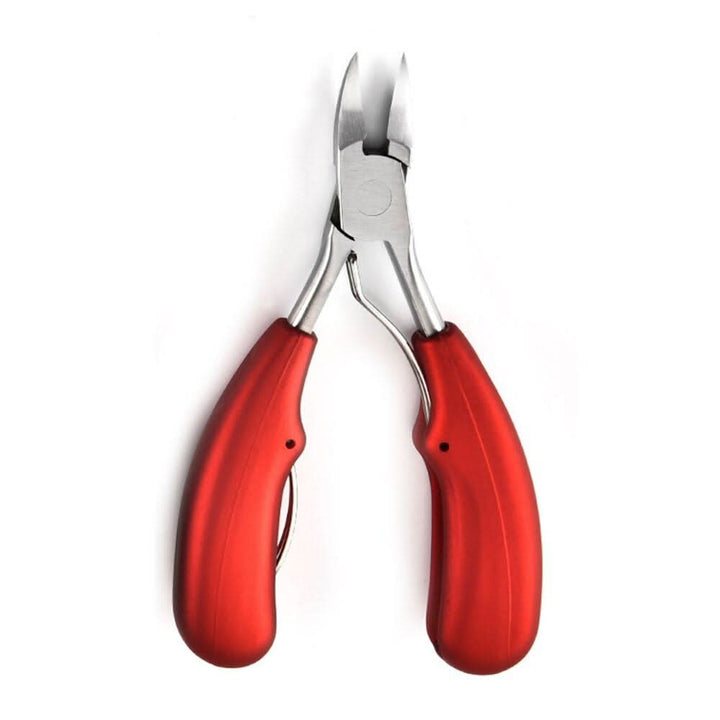 Unisex ergonomic toenail scissors, sharp stainless steel blade for thick & ingrown nails. Essential foot care.