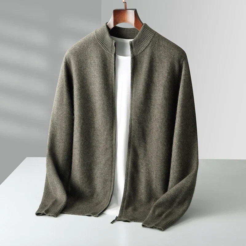 Minimalist unisex jacket with zip closure. Modern style & ultimate comfort for any outfit.