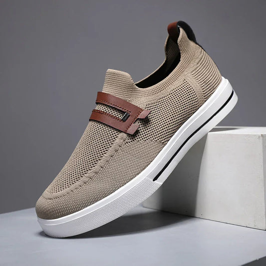 Unisex Everyday Comfort Mesh Slip-On Shoes, perfect for casual wear and daily walking. Breathable and versatile.