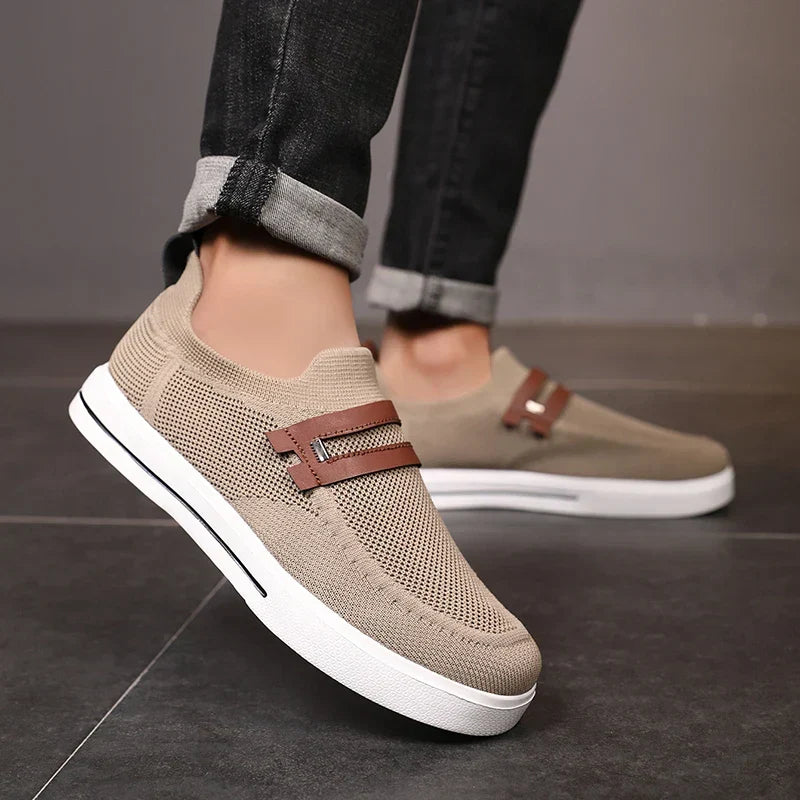 Lightweight unisex mesh slip-on shoes providing ultimate comfort and breathability for active lifestyles.