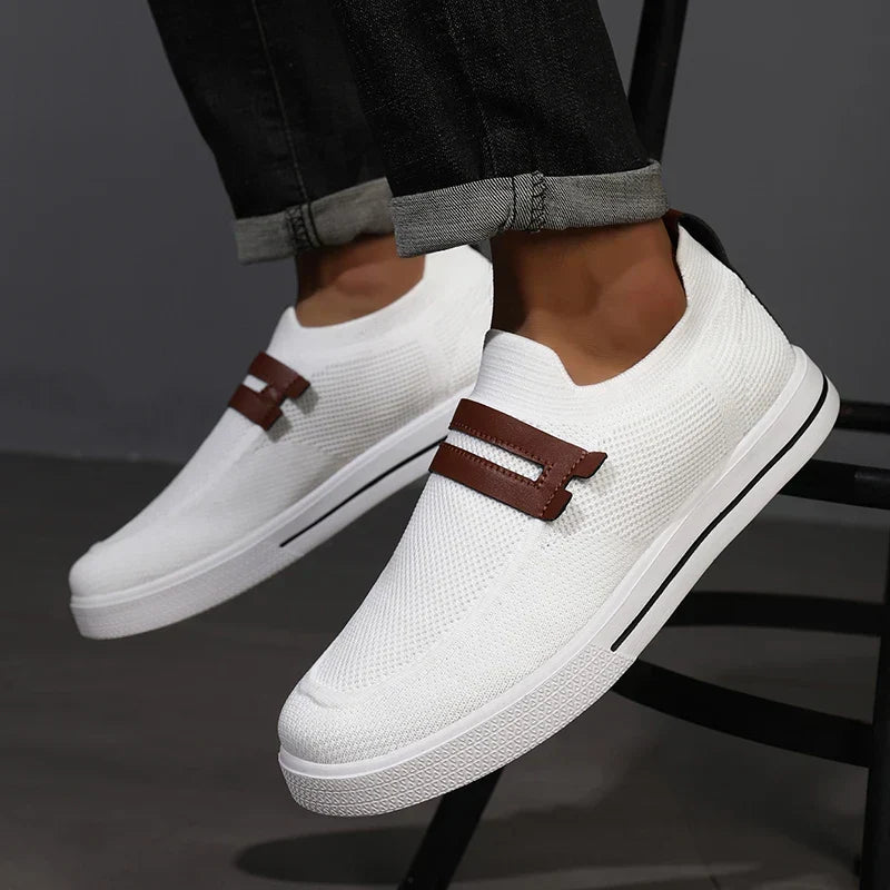 Stylish Everyday Comfort Mesh Slip-On Shoes. Breathable and perfect for casual outings or daily walks.