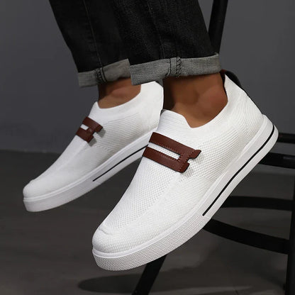 Stylish Everyday Comfort Mesh Slip-On Shoes. Breathable and perfect for casual outings or daily walks.