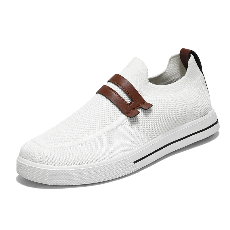 Breathable mesh slip-on shoes for women & men, offering everyday comfort for walking and casual activities.