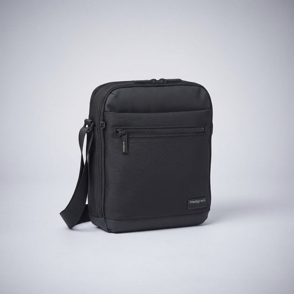 Secure RFID-protected pocket inside the CarryGuard Everyday Messenger Bag keeps your data safe while traveling.