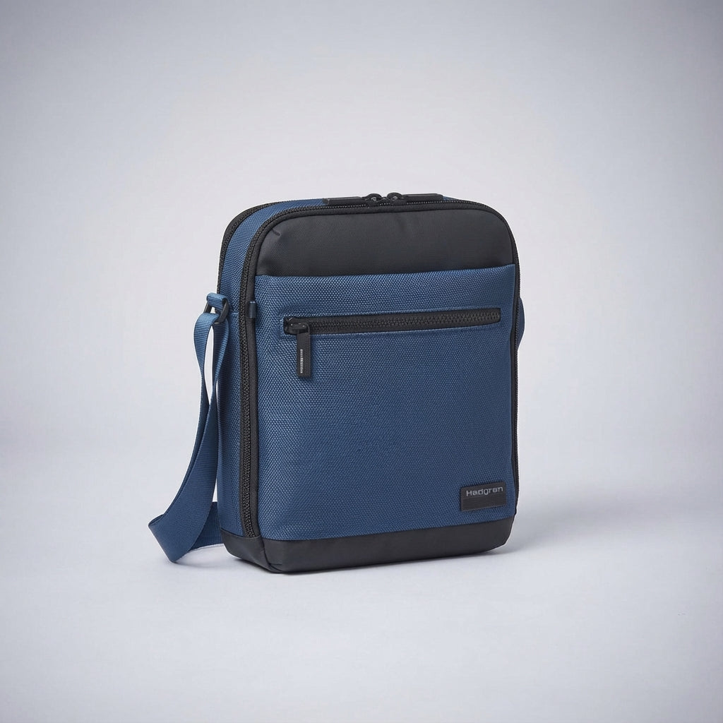 Compact CarryGuard crossbody shoulder bag in black, designed for comfortable everyday carry & easy access.