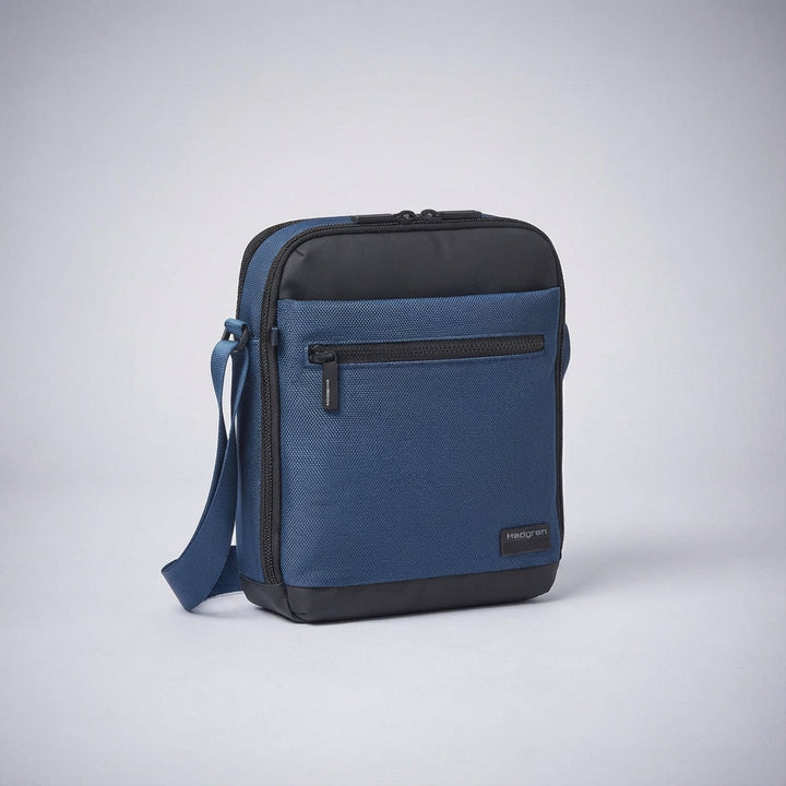 Compact CarryGuard crossbody shoulder bag in black, designed for comfortable everyday carry & easy access.