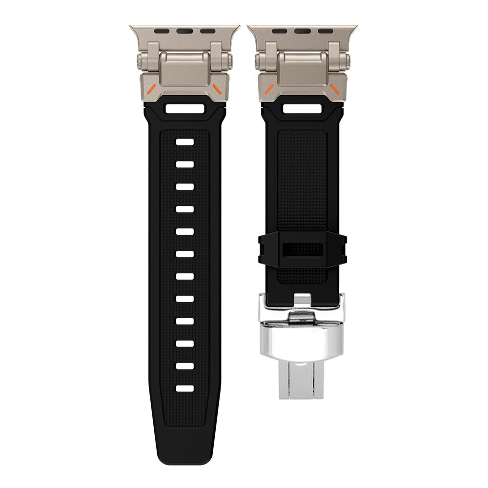 Outdoor Explorer silicone Apple Watch strap, a reliable watch accessory.