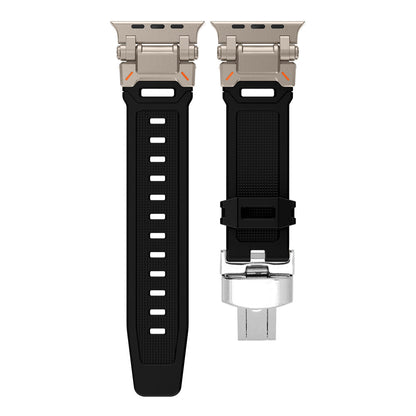 Outdoor Explorer silicone Apple Watch strap, a reliable watch accessory.
