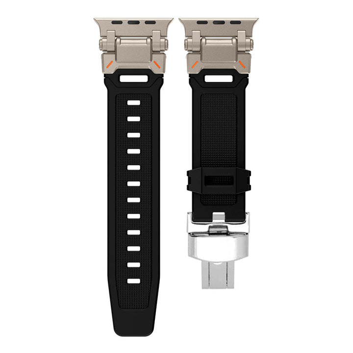 Outdoor Explorer silicone Apple Watch strap, a reliable watch accessory.