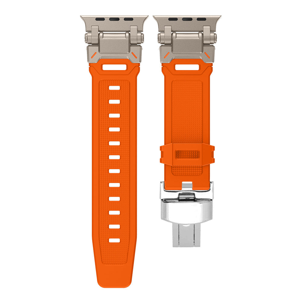 Active lifestyle unisex silicone Apple Watch band, ready for anything.