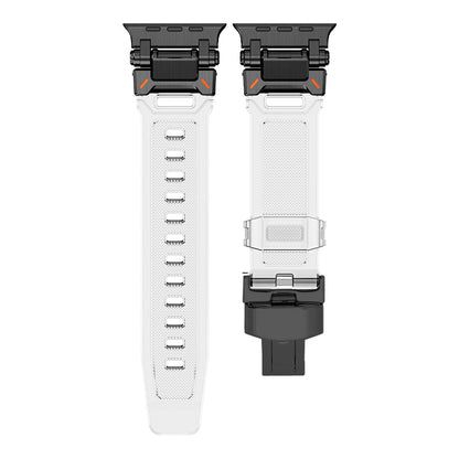 Stylish, durable, and comfortable Explorer silicone Apple Watch band.