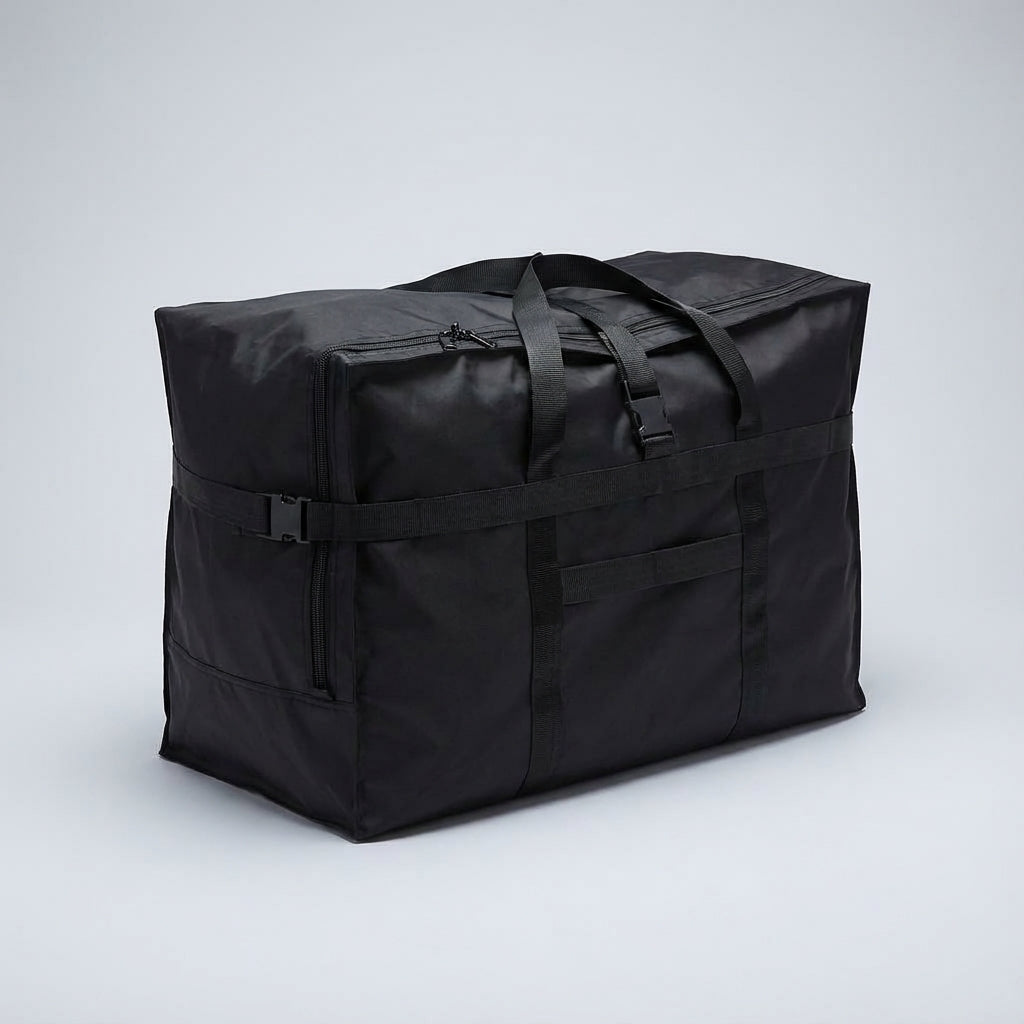 Spacious FlexHaul extra-large weekender duffel bag, ideal carry-on luggage for extended trips.