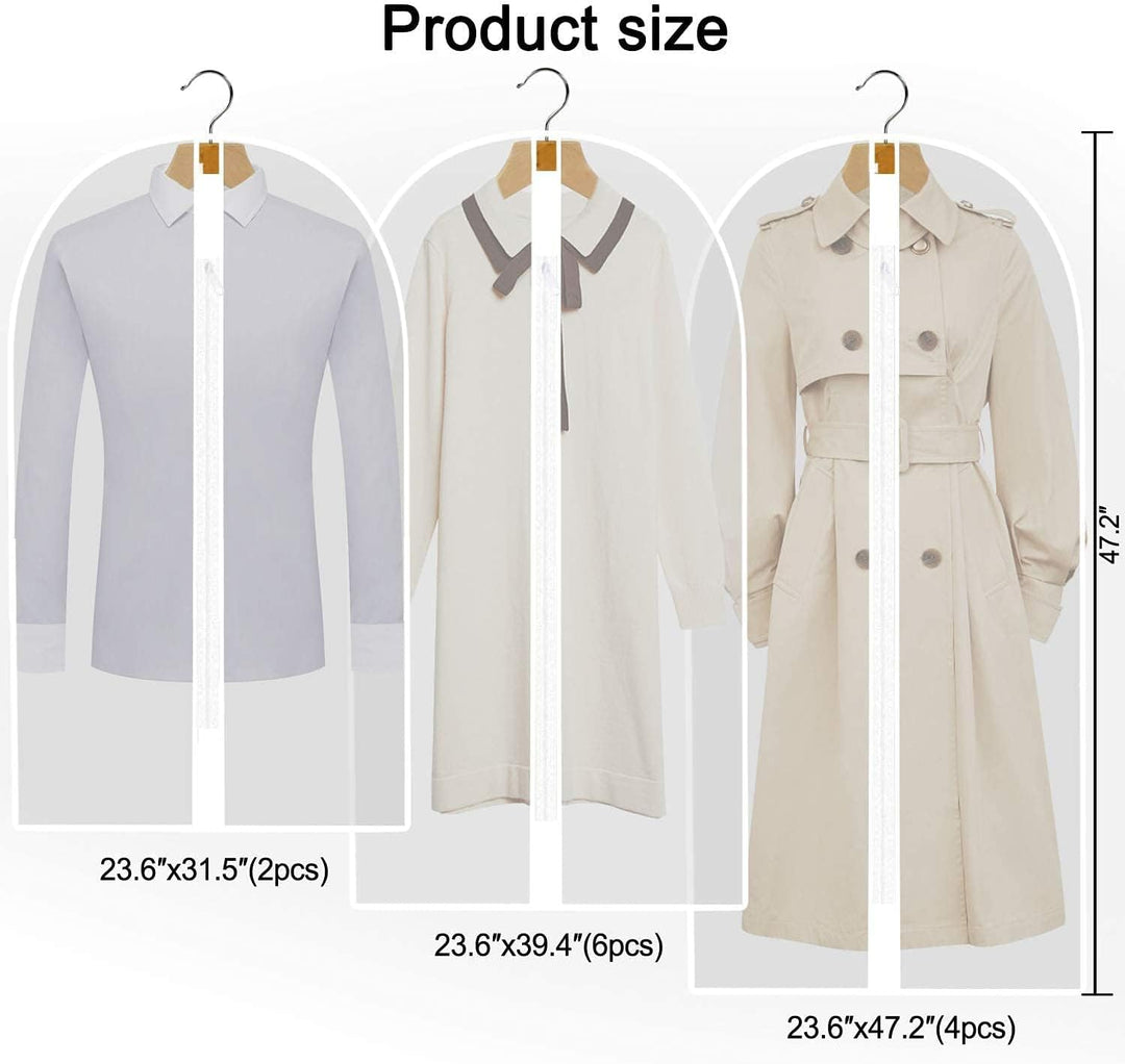 Formalwear storage solution: 71-inch extra-long garment bag for gowns & delicate attire.