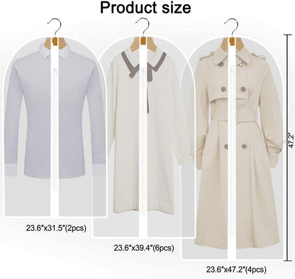 Formalwear storage solution: 71-inch extra-long garment bag for gowns & delicate attire.