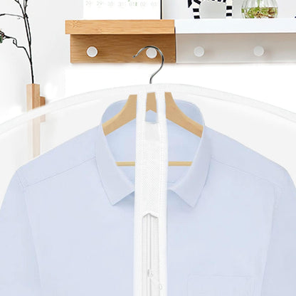 Durable 71-inch extra-long garment bag. Perfect for protecting formal dresses, suits, & costumes.