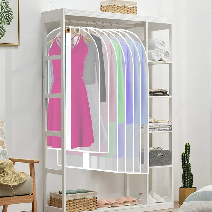 Protective dress cover, 71-inch, for formalwear storage & travel. Suits, gowns, & uniforms protected.
