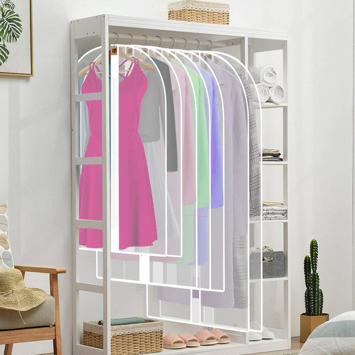 Extra-long gown protector, 71-inch. Essential storage solution for wedding dresses & delicate formalwear.