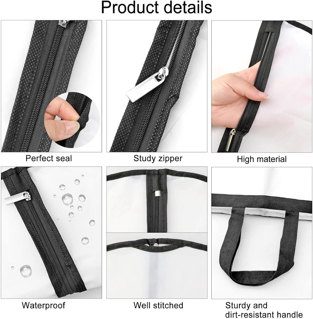 Premium 71-inch dress cover for long formal gowns. A perfect storage & travel solution.
