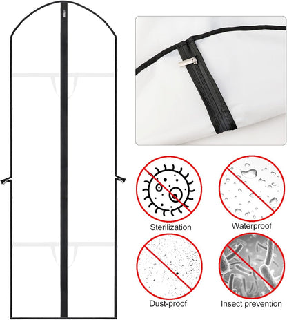 Unisex clothing protection bag, 71-inch. Safeguards formalwear, suits, & dresses from dust.