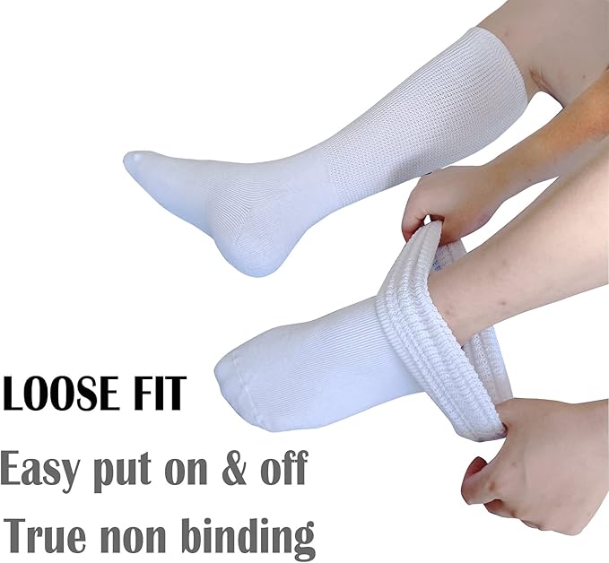 Pair of extra wide comfort socks by VitalSox, perfect for swollen feet & circulatory issues.