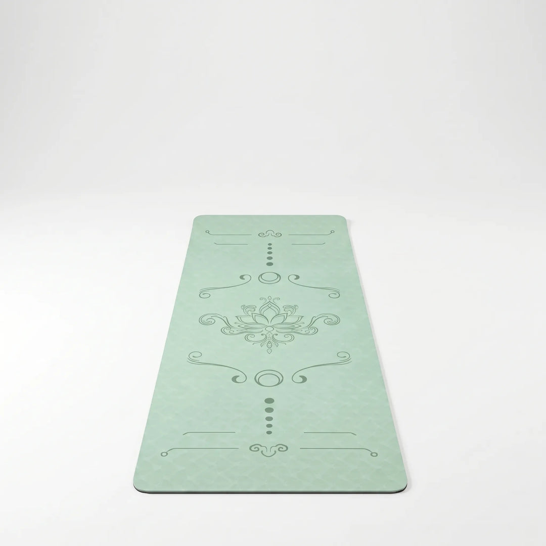 Durable TPE extra wide exercise mat. Non-slip, cushioned surface ideal for yoga, pilates, and home workouts.