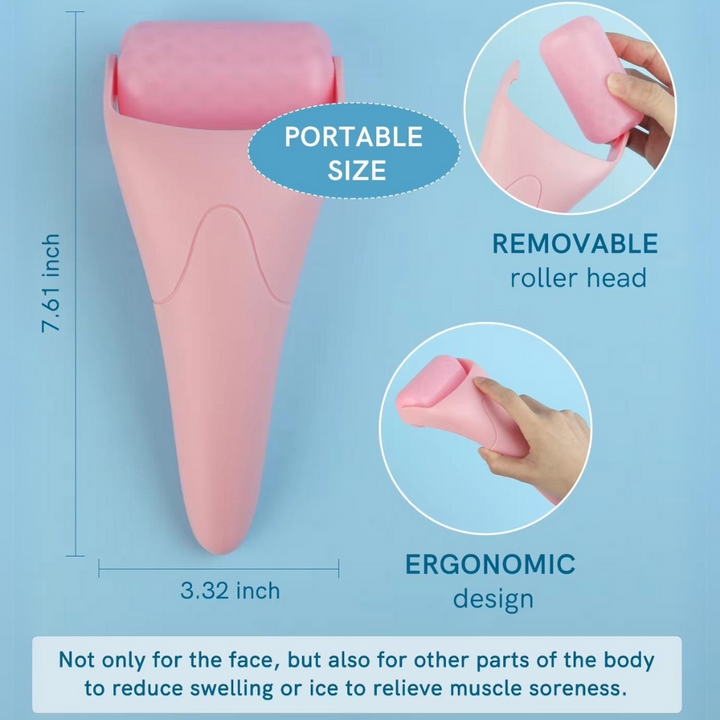 Daily beauty ice roller for a cooling massage, skin tightening, & radiant complexion.