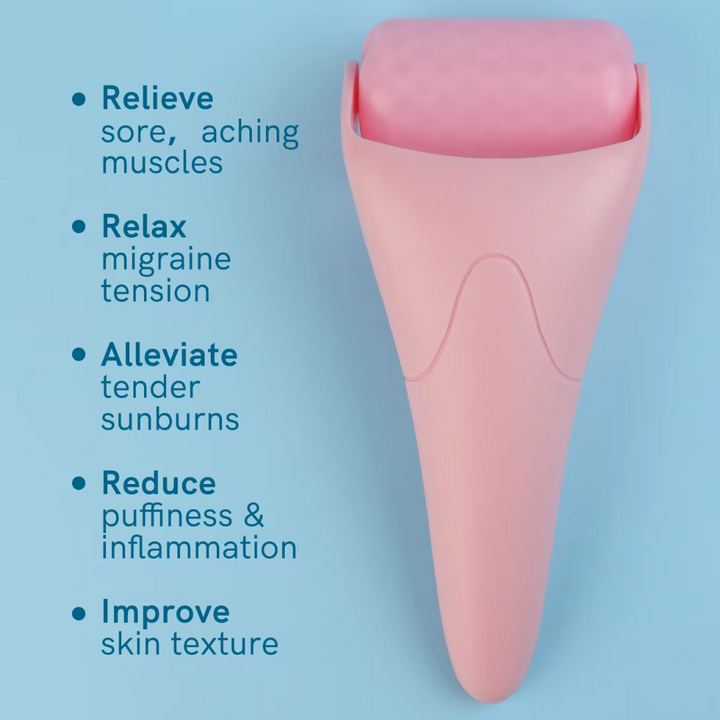 Skincare device: unisex ice roller to soothe irritation, calm breakouts, & firm skin.