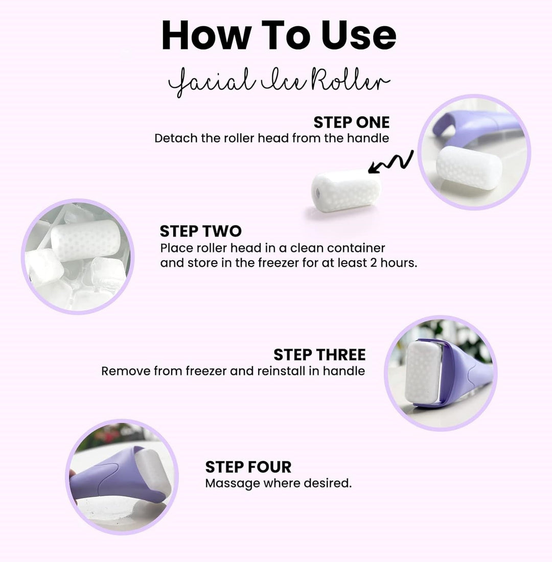 Revitalizing ice roller for dull skin, boosting radiance & reducing signs of fatigue.