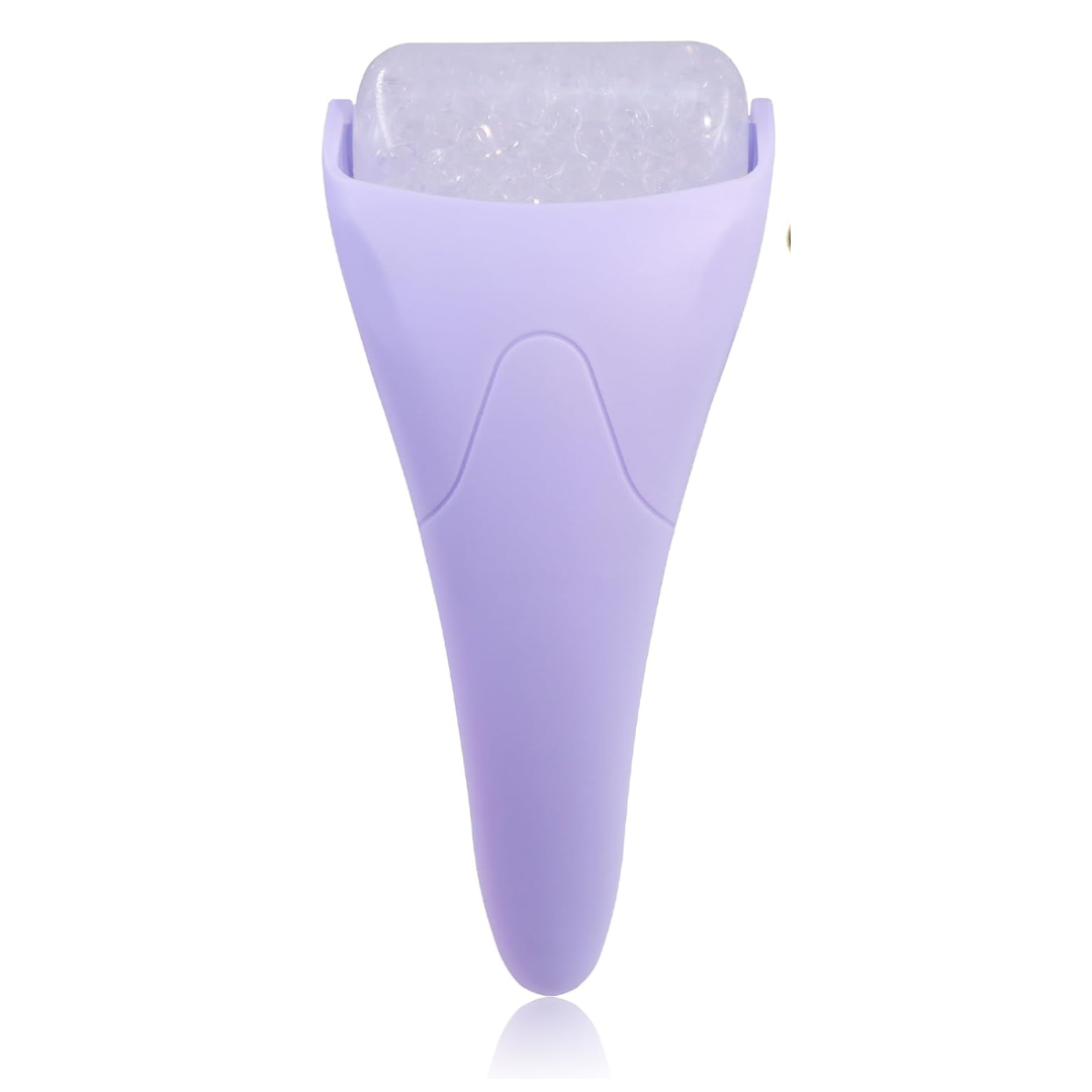 Advanced facial ice roller for a cool, calming effect, promoting skin repair & elasticity.