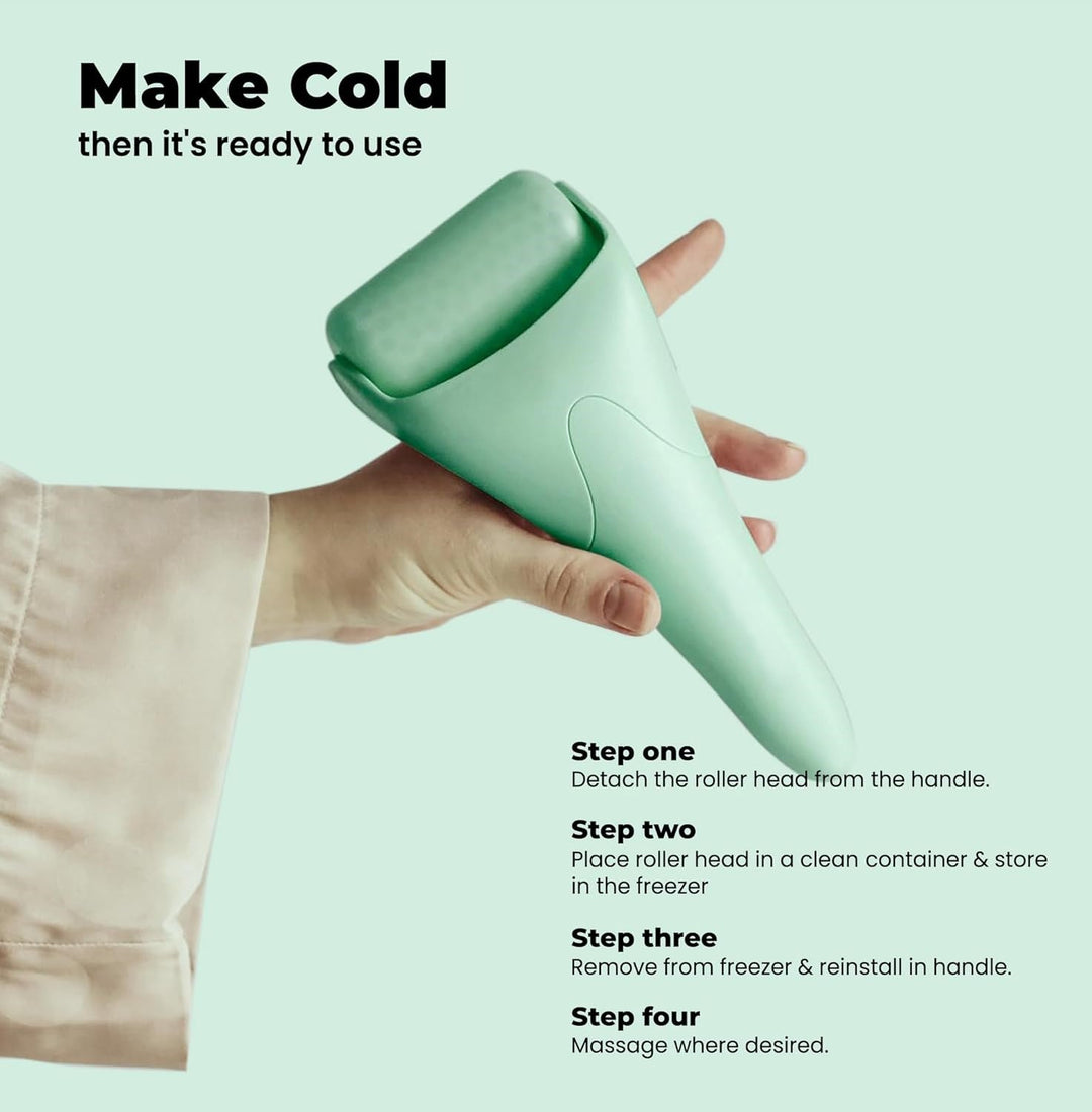Skincare essential: unisex ice roller for puffiness relief & wrinkle reduction.
