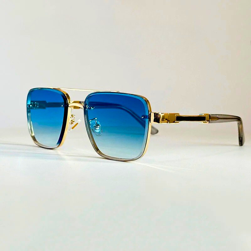 Trendy unisex sunglasses: durable metal frame & superior UV protection for outdoor style.