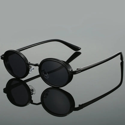 Fashionable unisex round sunglasses for stylish eye protection, a must-have trendy accessory for all genders.