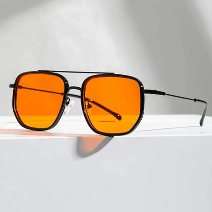 Unisex fashion sunglasses with premium UV protection lenses and a stylish metal frame.