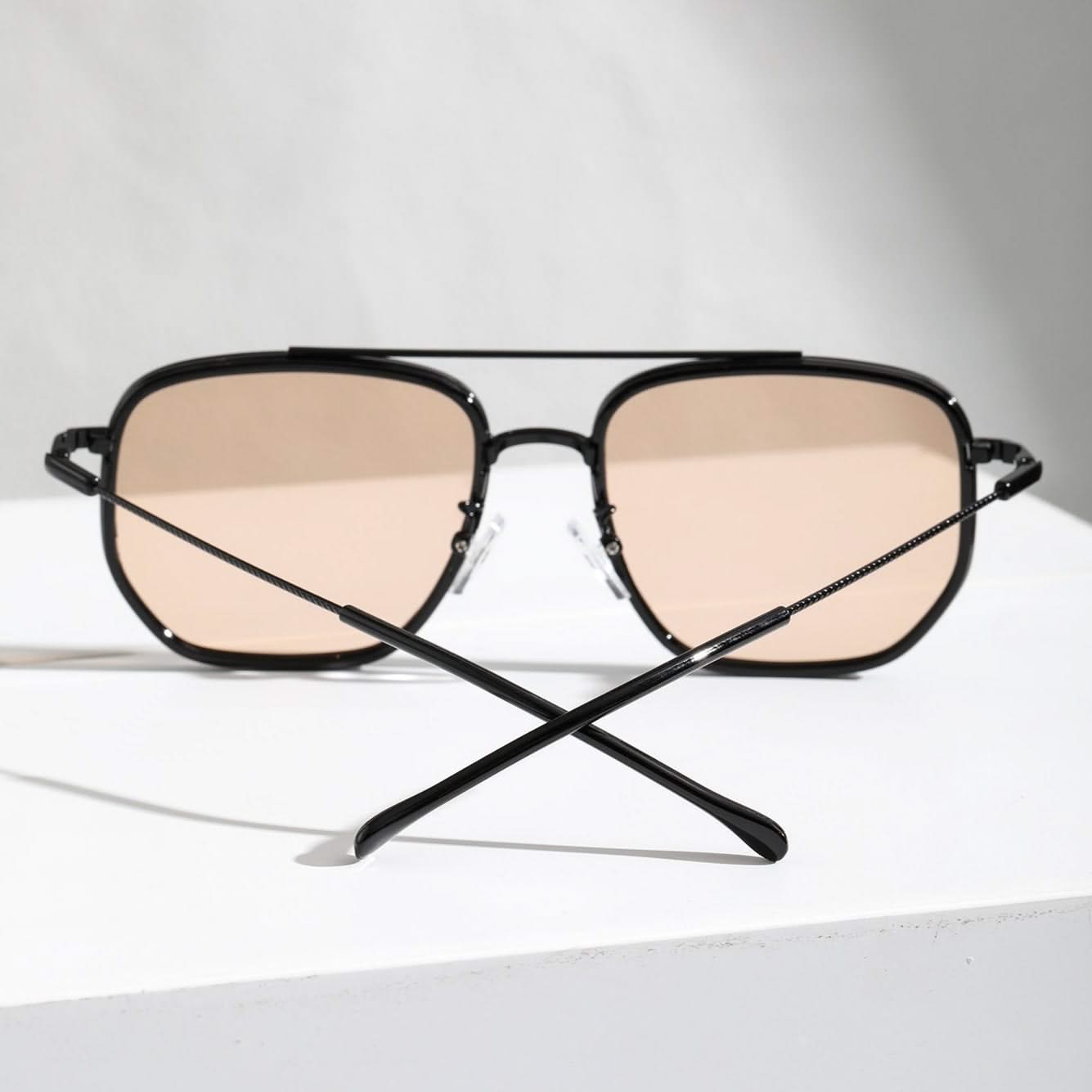 Fashion-forward unisex sunglasses featuring premium UV protection for eye health & style.