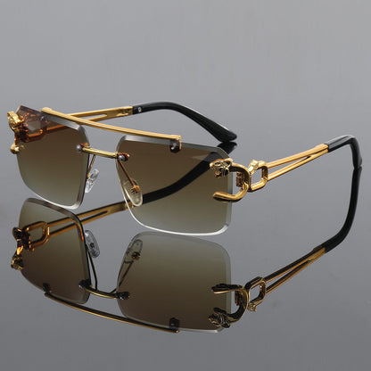 Enjoy summer with unisex feather-light UV400 sunglasses. Rimless, protective eyewear for beach & outdoor fashion.