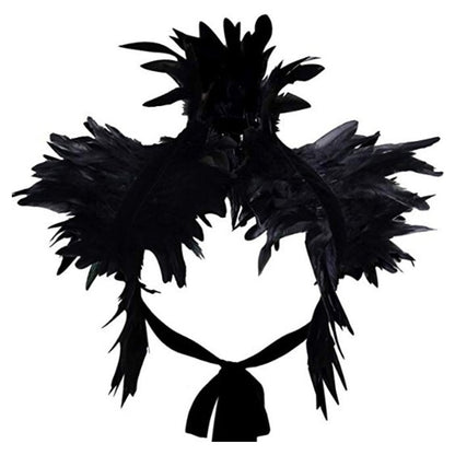 Unisex feather shoulder wrap, ideal for costumes, festivals, and party wear.