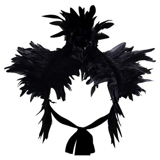 Unisex feather shoulder wrap, ideal for costumes, festivals, and party wear.