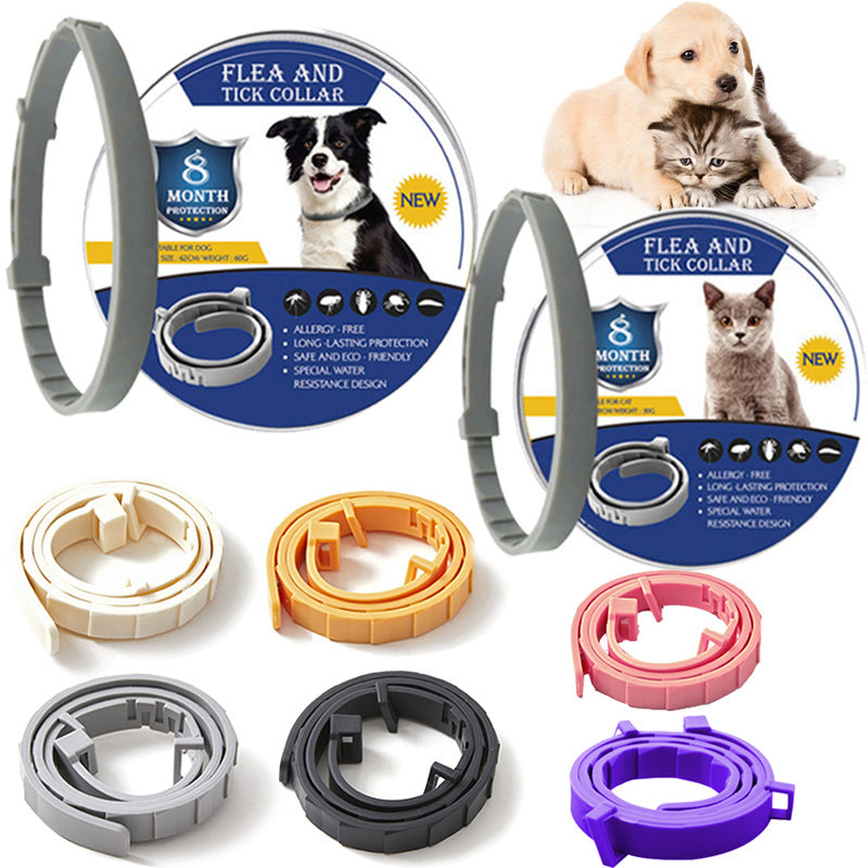 Long-lasting unisex flea & tick collar for pets, ensuring reliable protection and pest control for dogs & cats.