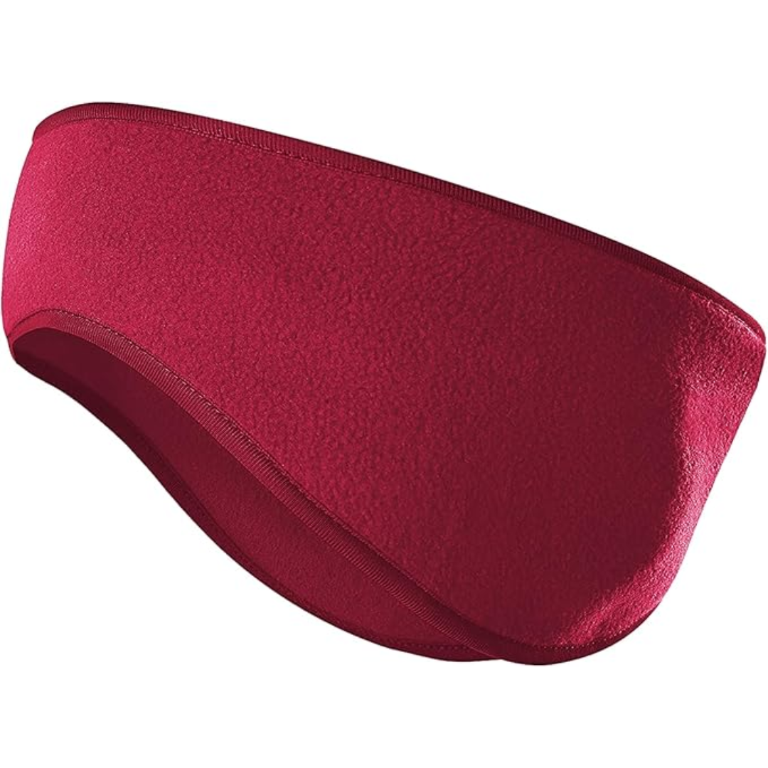 Unisex fleece ear warmers for cozy winter outdoor sports, running & skiing comfort.