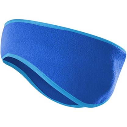 Practical fleece ear warmers for winter. Keeps ears warm during outdoor activities like skiing.