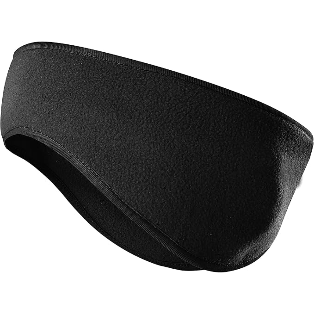 Cozy unisex fleece ear warmers providing excellent warmth for cold weather outdoor sports.