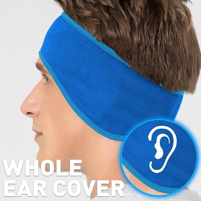 Cozy unisex fleece ear warmers. Ideal winter accessory for cold weather comfort & outdoor warmth.