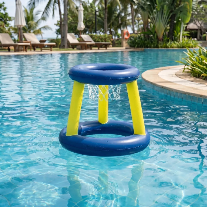 Unisex floating water net game for pool fun. Inflatable water toy for kids & family. Perfect for summer pool parties.