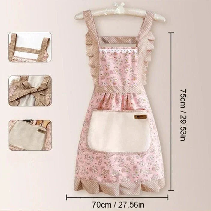 Beautiful floral unisex kitchen apron, adjustable, great for any cooking enthusiast.