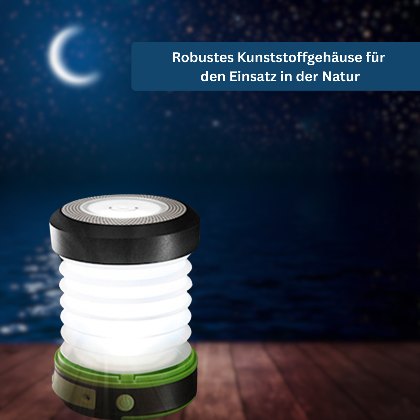 Lightweight portable camping light, perfect for backpacking and night activities